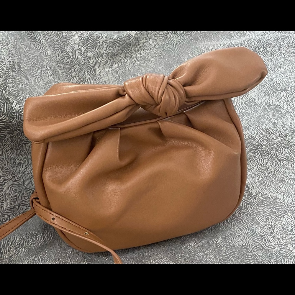 Mini Knotted Bag - ANTHROPOLOGIE, Taupe/brown NWT